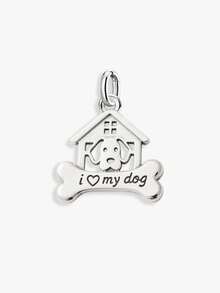 1件925纯银狗屋吊坠，适合DIY串珠、手链，精美圣诞礼物 - 款式10 - 查看 2