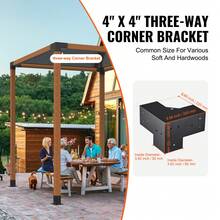 Brackets - 4-stück 4 X 4 Zoll T-stück - View 2