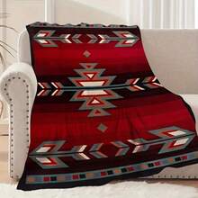 Oversized Western Blanket Heavy-Duty Weighted Throw With Southwestern  Geometric Pattern In Earth Tones Black/Teal/Orange/Beige/Brown/Gray/ All-Season Sofa Bed Cover, Soft Flannel-Like Texture Machine Washable For Living Room, Bedroom, Dorm Decor Southwestern Home Décor Accent Four Seasons Universal Multifunctional Blanket/Perfect Gift,  Modern Aesthetic Design  Is An Ideal Companion For Sofa Napping, Traveling Camping, Home Decoration And Office Embellishment. A Thoughtful Gift For Thanksgiving, Christmas, Valentine's Day, Father's Day, Mother's Day And Other Festivals Special Moments Such As Birthdays, Weddings, Anniversaries And More. Exclusive Gifts For Family Members, Partners, Parents,   Grandparents Or Dear Friends. They Are Perfect For Beds,  , Living Rooms, Offices, Beaches,Newly Expanded Themed Collections To Meet A Variety Of Styles And Scenar. - 多色35 - 查看 4
