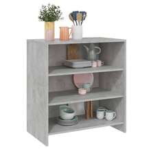 Credenza vidaXL Grigio Cemento 70x40,5x75 cm Materiale a base di legno - Multicolore - Visualizzare 4