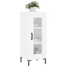 Buffet vidaXL blanc 34,5 x 34 x 90 cm, matériau à base de bois - Multicolore - Voir 3