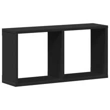 vidaXL Wandschrank 60x16x30 cm schwarz Holzwerkstoff - Verschiedenfarbig - Übersicht 2