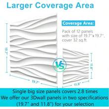 艺术3D墙板，线条图案设计。材质无异味，轻便易装，防火、防水、防潮，适用于家居、房间、浴室、卧室和客厅的墙面装饰。母亲节、圣诞节、冬季装饰、新年等节日皆宜。将壁纸贴在墙上，即可成为精美的墙面艺术品。