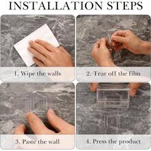 - Juego de 2 soportes para maquinilla de afeitar con cubierta para pared de ducha, organizador de afeitadora autoadhesivo, ganchos de plstico compatibles con 5 Proglide, Classic - Transparente - Ver 5