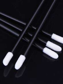 200pcs/50pcs Black Lip Brushes, Makeup Brushes For Lipstick And Lip Gloss Application, Cosmetic Beauty Tools Set - Multicolor - View 4