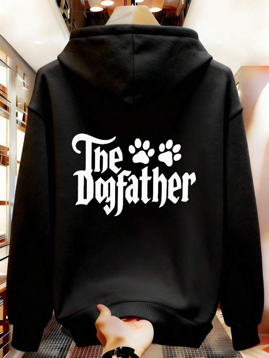 Men's Loose Fit Sweatshirt R4N1 - 黑色 - 查看 1