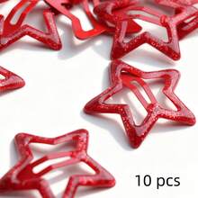 2/10/20/40个装 女士粉色星星时尚基础款发夹，发饰，情人节饰品 - 粉色 - 查看 27