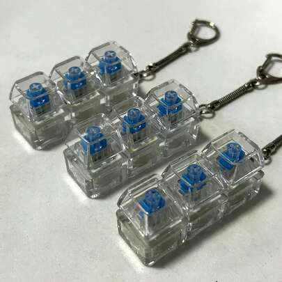 1 pieza Llavero giratorio de tecla portátil - Disfruta de la diversión de los teclados mecánicos en cualquier momento y lugar, alivia el estrés y la ansiedad