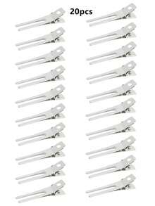 150/100/50/30/20/10 piezas Pinzas para el cabello con doble diente, Pinzas para el cabello de metal, Para peinados y hacer lazos, Pinzas rizadoras de calidad de salón - Multicolor - Ver 13