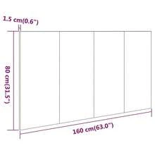 Tête de lit vidaXL Chêne Sonoma 160 x 1,5 x 80 cm, matériau à base de bois - Multicolore - Voir 7