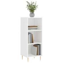 Credenza vidaXL bianca lucida 34,5x32,5x90 cm materiale a base di legno - Multicolore - Visualizzare 3