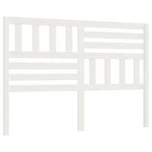 Tête de lit vidaXL blanche 146 x 4 x 100 cm en pin massif - Multicolore - Voir 7