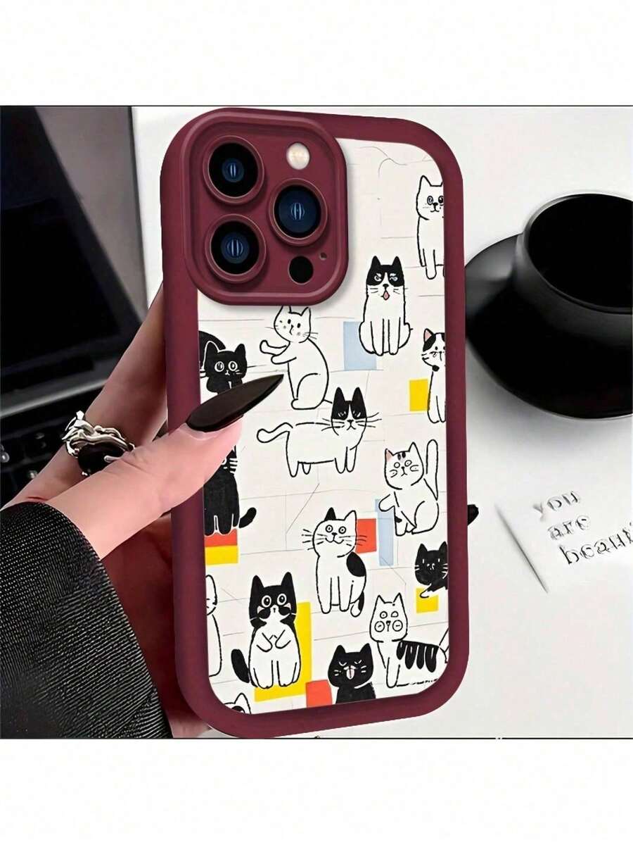 Estuche de TPU hermoso, resistente a los impactos con cobertura completa de la lente para for 16 Plus - Multicolor - Ver 1