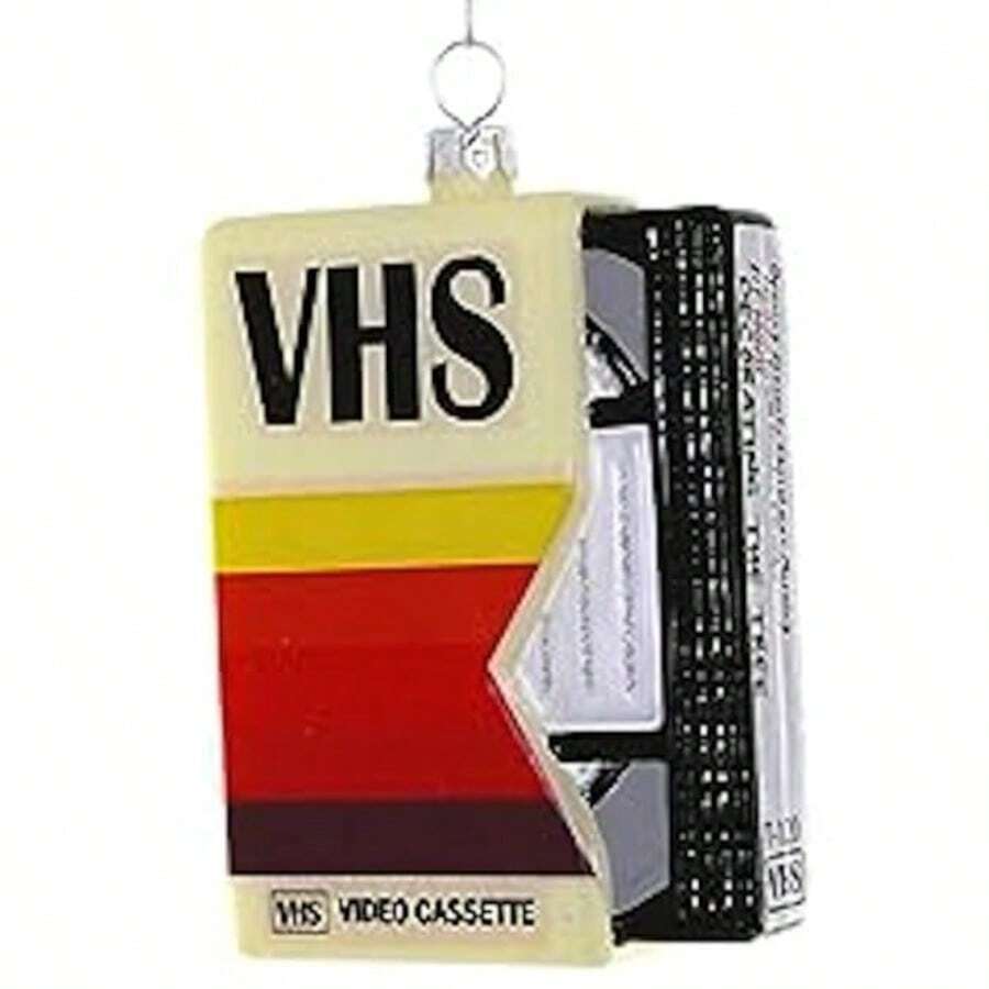 DThe Bridge Collection VHS Ornament - Vintage-Style VCR Tape - Video Tape Retro Ornament - As Pic - View 1
