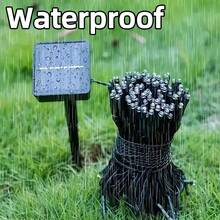 1pc 20/50/100/200 LED 5m/7m/12m/22m Solar String Lights With 8 Lighting Modes, Suitable For Garden, Patio, Yard, Fence, Pathway, Holiday, Halloween, Tree, Wedding, Party, Lawn, Camping [Solar Powered]