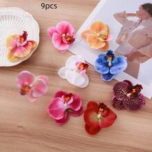 4pcs Floral Hair Clips, 4pcs Artificial Flower Hair Clips, Hibiscus & Lotus Flower Hair Clips, Suitable For Holiday, Beach Party, Summer Tropical Flower Hair Accessories, Great Gift For Girls, Claw Clips, Hair Claws, Hair Clips, Head Accessories - Multicolor - View 12
