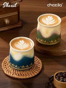 shoxil 1 cốc cà phê gốm sứ 120ml, cốc gốm sứ thiết kế hình lạc đà sa mạc phong cách Trung Đông, cốc phong cách Ả Rập Saudi, tách trà, dùng cho trà chiều, họp mặt gia đình, đồ dùng cho tiệc ngày lễ, quán cà phê, khách sạn và cắm trại - Tách - Xem 5