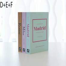 1/3 قطع ديكور كتب مزيفة، كتب ديكورية فاخرة، ديكور غرفة المعيشة، ديكور المنزل، كتب طاولة القهوة، كتب ديكورية عصرية أنيقة، كتب عرض قابلة للتكديس، ديكور الفندق، هدايا - متعدد الألوان - مشاهدة 6