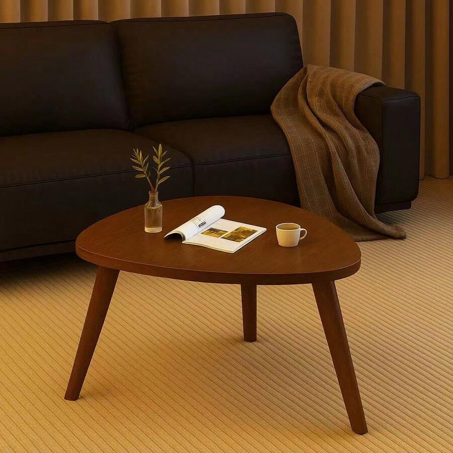 1pc Triangular Minimalist Carpet Floor Table, Suitable For Bedroom, Living Room, Bay Window, Tea Table And Other Scenes, Tatami Style - Multicolor - View 1