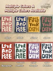 1pc/8pcs Retro American B5 Loose-Leaf Notebook, A5 Removable Non-Slip Notebook Suitable For Students And Office Use, DIY Memo Pad, A4 Minimalist Notebook - Multicolor - View 1