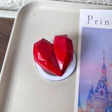 3D Heart-Shaped Magnetic Phone Stand, Multi-Functional Foldable Telescopic Air Cushion Desktop Holder, Suitable For Magnetic Phone Cases - Multicolor - View 17