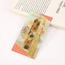 AHLGCAFT Vintage Painting Metal Bookmark, Asymmetrical Hollow Van Gogh Artwork Metal Tassel Bookmark, Gift For Writers, Teachers, Friends, Readers - one-size - View 23