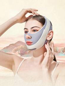 Fashionable Lifting & Firming Bandage - Petite V-Face Shaper, Comfortable Icy Silk Material, Daily Lifting & Firming Mask - Multicolor - View 4