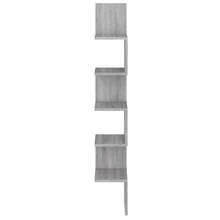 Étagère d'angle vidaXL Gris Sonoma 20 x 20 x 127,5 cm, matériau à base de bois - Multicolore - Voir 3