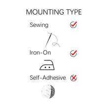 Embroidered Gold & Silver Angel Wings Patch, Embroidered Cloth Patch Applique, Iron-On Patch For Jackets, Bags, Hats, Shoes And Jackets