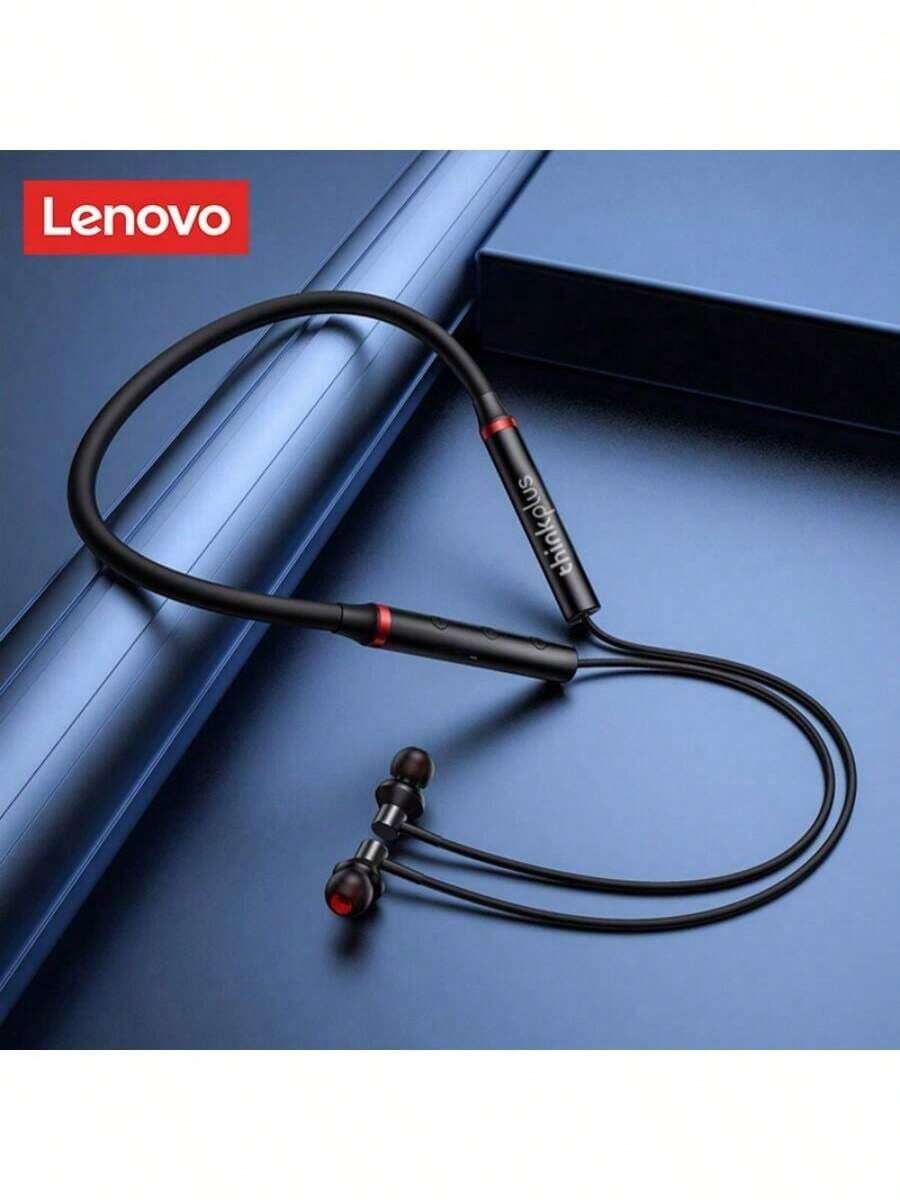 Lenovo HE05X II Bluetooth Earphones, Waterproof Earbuds, HIFI Sound Quality, Magnetic Neckband Sports Headphones, Chinese Packaging - Black - View 1
