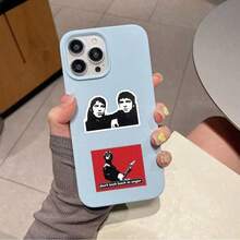 50张绿洲乐队贴纸 - 英伦摇滚主题海报风格贴纸，摇滚乐迷的完美礼物 | 适用于笔记本电脑、吉他、滑板和派对装饰 - 彩色 - 查看 3