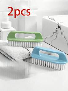 1件多色可选家用塑料洗衣刷多功能洗脸盆刷鞋刷衣板刷清洁刷硬毛板刷居家必备 - 彩色 - 查看 13