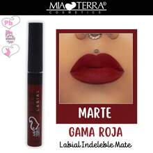 MIA TERRA COSMETICS PAQUETE LABIALES INDELEBLES LIQUIDOS GAMA COMPLETA - GAMA ROJA - Ver 3