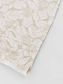 Blusa casual y elegante de mujer con mangas abullonadas de jacquard - Albaricoque - Ver 5