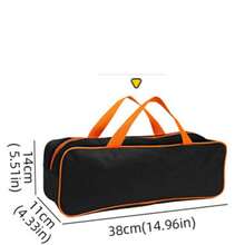 Geantă organizatoare de călătorie de Crăciun - Husă de depozitare impermeabilă neagră și portocalie, 2 dimensiuni pentru ambalarea cadourilor de sărbători, depozitarea cadourilor și accesorii tehnologice (greutate ușoară 142g/119g) - Multicolor - Vizualizare 11