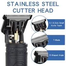 HIENA 多色T9电动理发器，光头剃刀，剃须刀，美发电动推剪，雕刻修剪电动理发器 - 彩色 - 查看 4