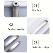 1pc Cabinet Knob Aluminum Alloy Door Kitchen Knob Brushed Cabinet Pull Handle Drawer Modern Furniture Hardware (Random Style Shipped) - Silver - View 2