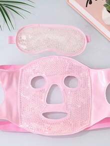 MUYKY Cold Eye Mask Ice Pack, Gel Bead Cold & Hot Use, Single Piece/Single Eye Mask/Face Mask + Eye Mask Combo, Women's Sleep Facial SPA, Stress Relief, Skincare, Great Gift - Multicolor - View 5