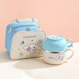 Sanrio Aesthetic Kuromi Lunch Tote, Thermal Insulated Food Bag For Adults, Cottagecore Gothic Meal Prep Bag With Handle,Gothic Style Thermal Food Bag, Kuromi Insulated Lunch Tote For Work, Large Capacity Leak-Proof Meal Bag,Kuromi Thermal Lunch Bag For Office & School, Cute Insulated Food Container Tote With Handle, Leak-Proof Meal Prep Bag