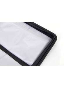 1 pieza 80pcs Bolsa de almacenamiento portátil de discos, Organizador de almacenamiento de CD/DVD, Estuche de transporte de medios, Bolsa de almacenamiento de discos Blu-Ray, Estuche de transporte, Carpeta de anillos de cuero negra, Bolsa de almacenamiento de CD para automóvil, Funda protectora, Estuche compacto de disco duro portátil con cremallera para almacenamiento de discos para automóvil, hogar y viaje