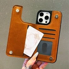 Una funda para teléfonos con patrón estrella y ranuras para tarjetas sim, compatible con iPhone 16, 15, 14, 13, 12, 11 y pro. Fabricado por tpu, ofrece protección contra caídas. Es un regalo ideal para amigos, familiares e hijos, adecuado para cumpleaños, celebraciones de primavera, vacaciones, parejas, San Valentín y otras ocasiones. - Negro - Ver 6