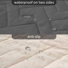 ASfuguitex Funda impermeable para cama funda para perro mascotas tapete para gato antideslizante para sofa silla cama reclinable protector de muebles - Gris Oscuro+30x97 Inch (Pack of 1) - Ver 3
