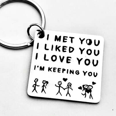 1 Couple Creative Keychain, Meet You, Like You, Keep You, Love Quotes Valentine's Day, Couple Anniversary, Boyfriend And Girlfriend, Cheap Strange Cute Aesthetic Things, Cool Things, Unusual Items