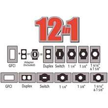 Bell impermeable único Outlet Cover Aire última intervensión receptáculo Protector, horizontal plana, ,(1 Count (Pack of 1) gris) - Multicolor - Ver 4