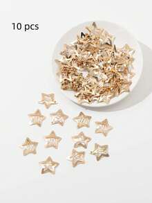 2/10/20/40个装 女士粉色星星时尚基础款发夹，发饰，情人节饰品 - 粉色 - 查看 16