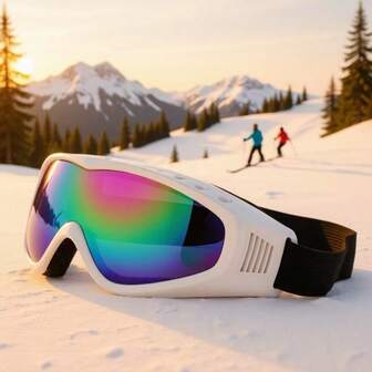 1pc Women's Outdoor Sports Windproof Dustproof Ski Goggles For Hiking, Cycling