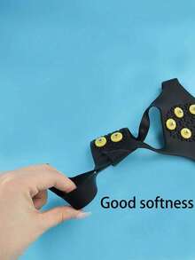 半双装户外10齿防滑冰爪，轻便硅胶防滑雪套，男女老少皆宜，适用于滑冰、冬季运动等，防滑冰爪 - 彩色 - 查看 5