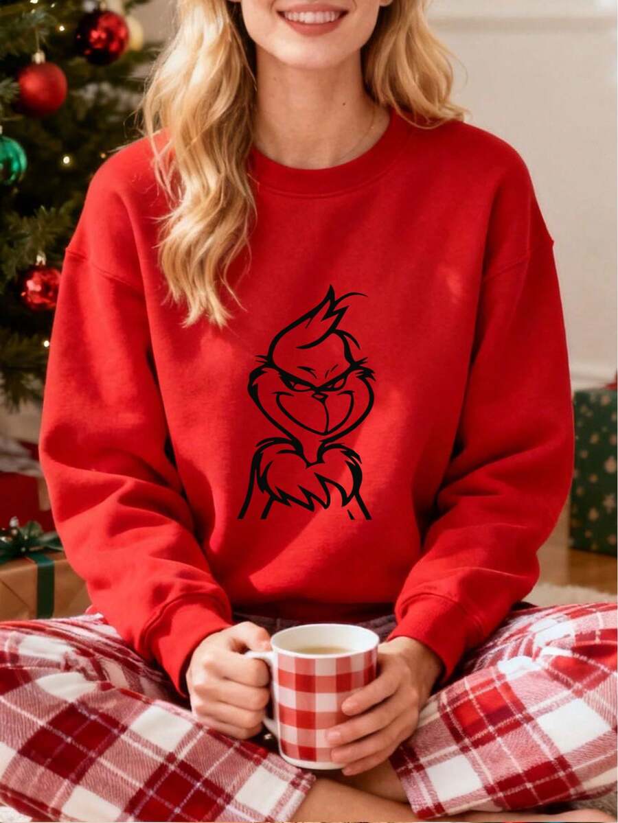 Women Sports Sweatshirts - Red - View 1