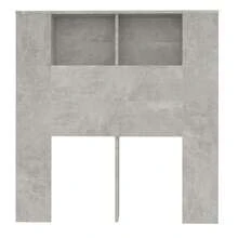 Tête de lit/penderie vidaXL Gris béton 100 x 18,5 x 102,5 cm - Multicolore - Voir 4