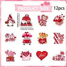 9pcs Valentine's Day Hanging Ceiling Ribbons, Valentine's Day Decoration Wreath Supplies - Multicolor - View 12